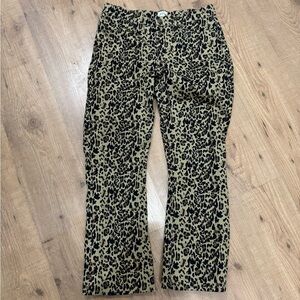 J. Crew leopard print crop Jean| size 30